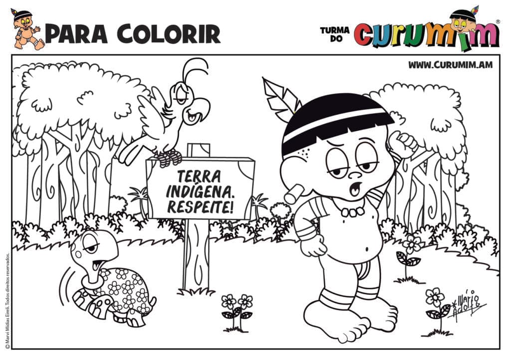 Curumim nas terras indígenas