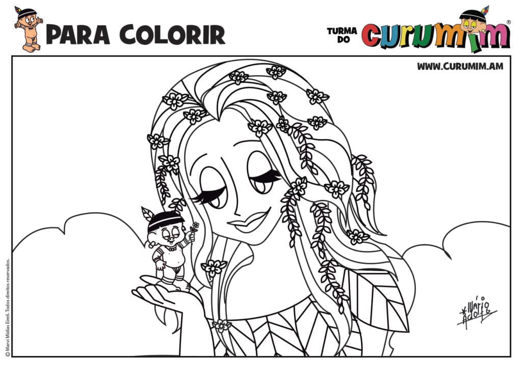 Curumim e a natureza